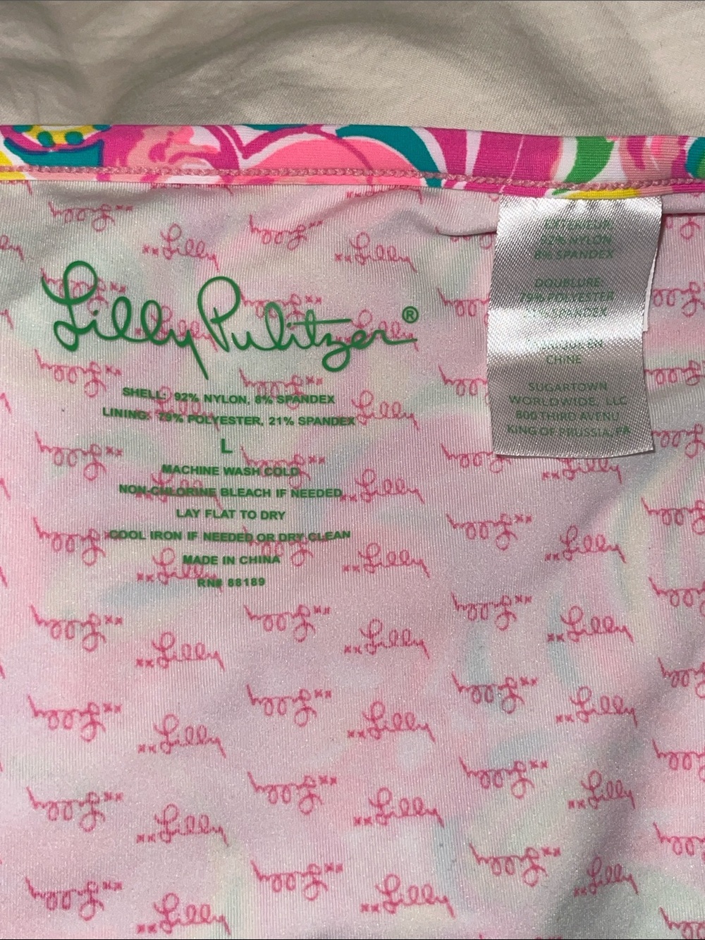 Lilly Pulitzer “All Nighter” Pink Multicolor Swirl Halter Bikini - Picture 5 of 6